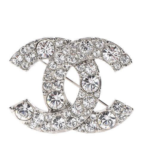 chanel crystal brooches